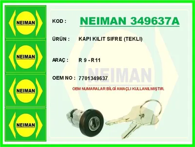 KAPI KILIT SIFRE TEKLI R 9 - R11
