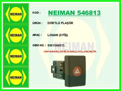 DÖRTLÜ FLAŞÖR  LOGAN (8 FİŞ)
