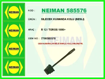 SILECEK KUMANDA KOLU (BESLI) R12 TOROS 86>