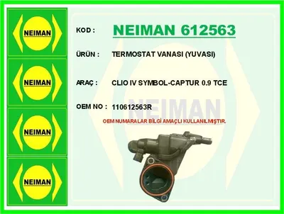 TERMOSTAT VANASI (YUVASI) CLIO IV SYMBOL-CAPTUR 0.9 TCE