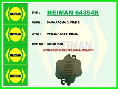 BAGAJ AÇMA DÜĞMESİ MEGANE 4-TALISMAN