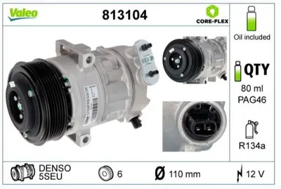 KLIMA KOMPRESORU CORSA D 07> 14 Z13DTJ Z13DTH A13DTC Z17DTR (SANDEN TIP)